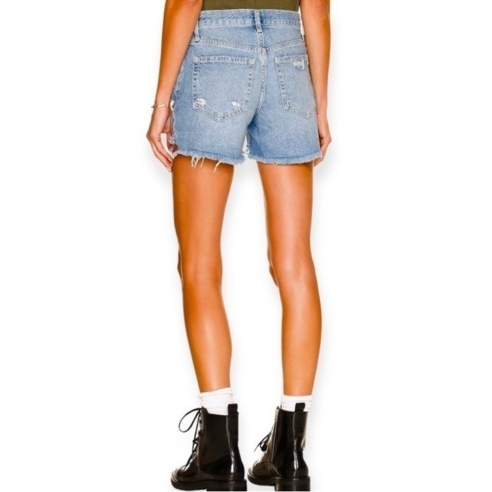 Free People 90’s high rise destroyed jean shorts light stone Wash size 30 - Picture 11 of 11